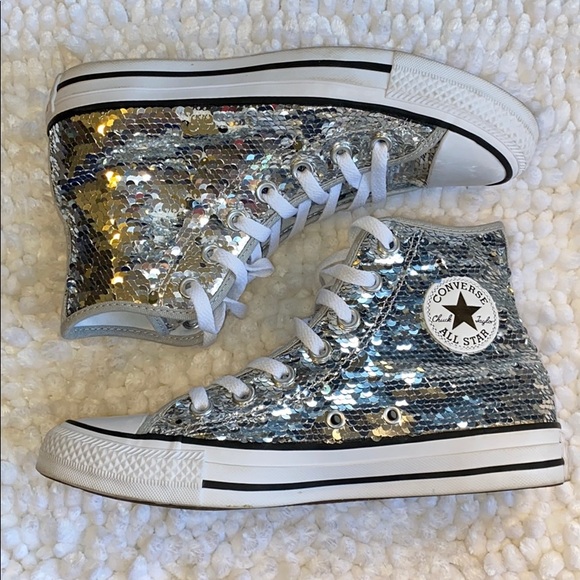 Converse Shoes - Converse High Top Sequin Shoes 6